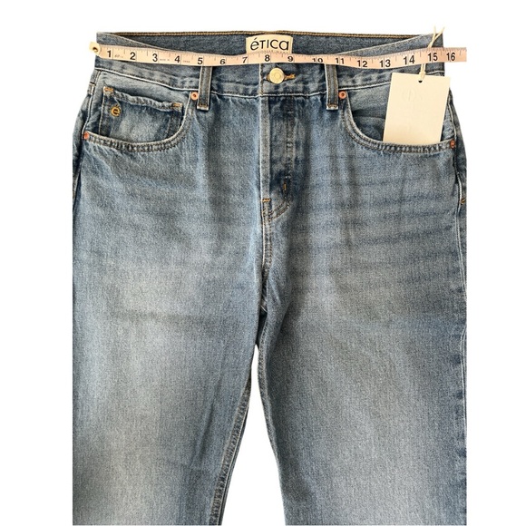NWT Etica Amis Relaxed Bootcut Button Fly High Waist Jeans Atwater Size 28 - Picture 7 of 12